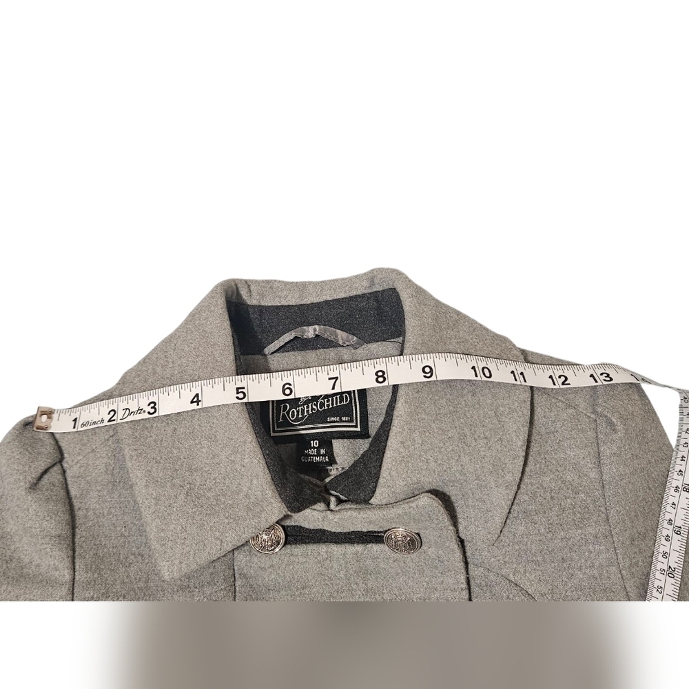 Rothschild Classic Gray Trench Coat  size 10 (Girl) - Picture 12 of 13